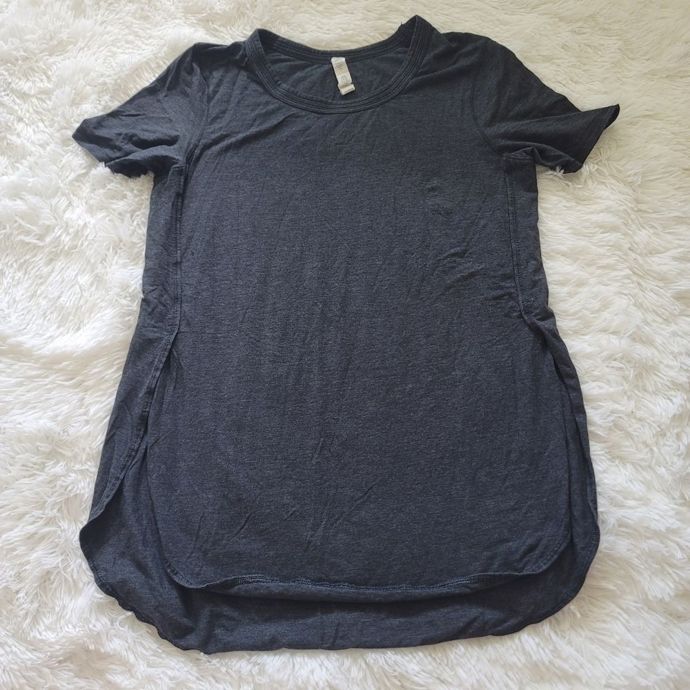 lululemon athletica Charcoal Short Sleeve Tee
